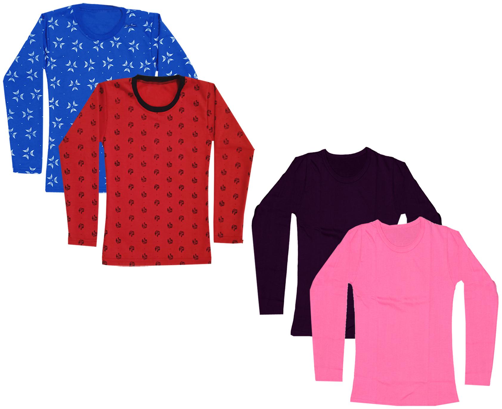 

Indiweaves Girl Cotton Printed T shirt - Multi
