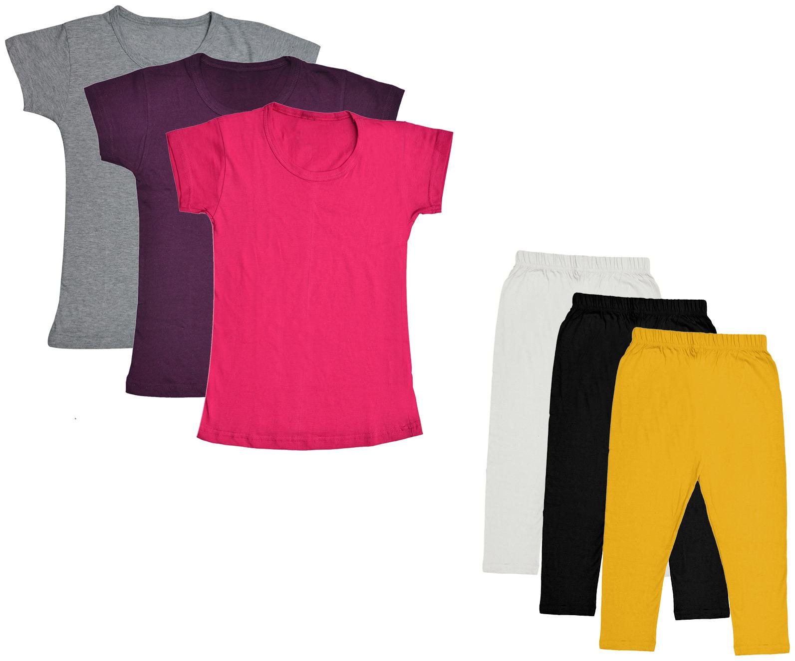 

Indiweaves Girl Cotton Top Bottom Set - Multi