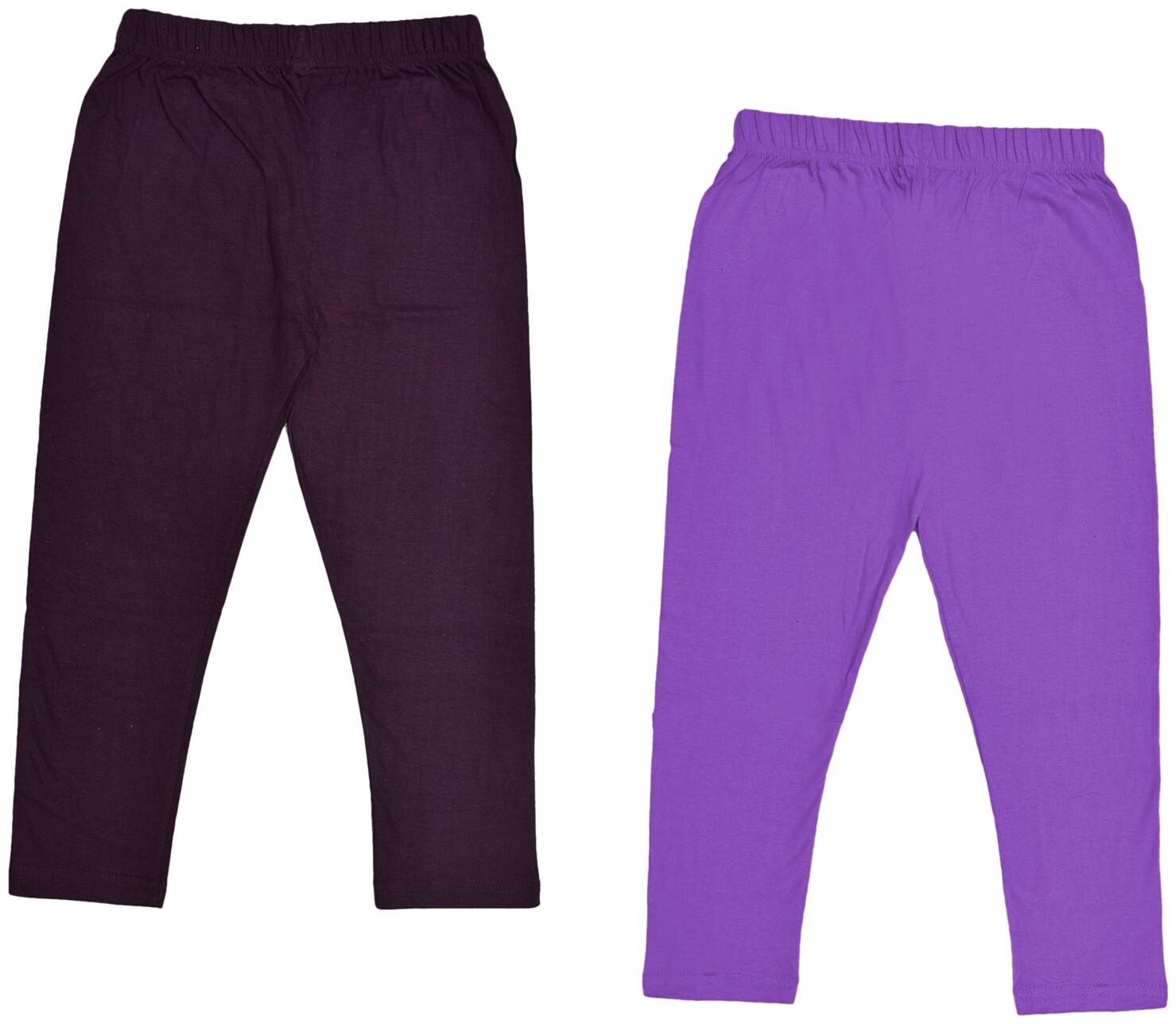 

Indiweaves Girl Cotton Solid Capri - Multi