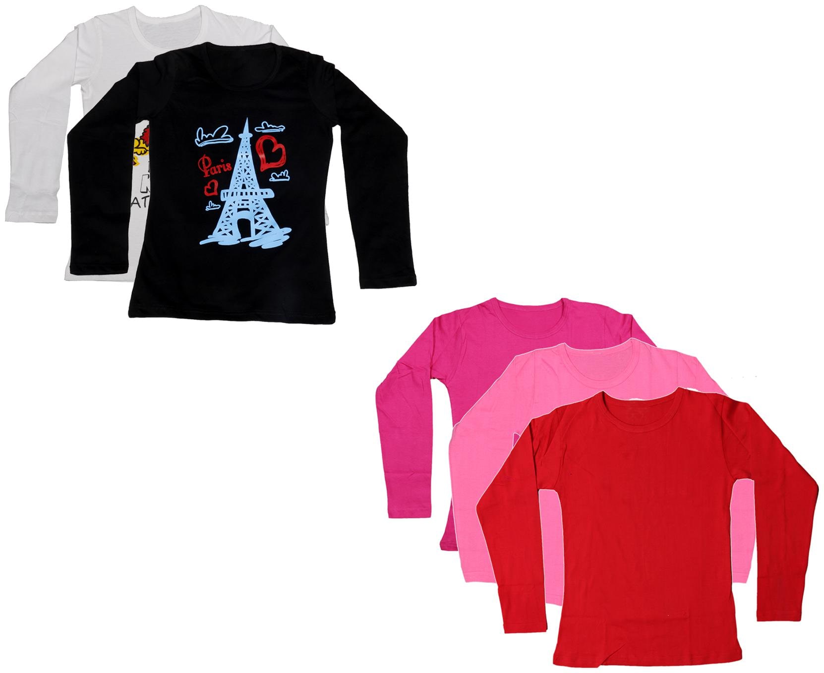 

Indiweaves Girl Cotton Printed T shirt - Multi