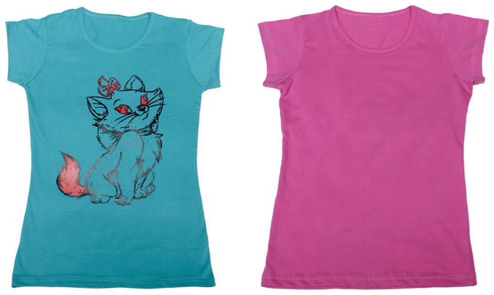 

Indiweaves Girl Cotton Solid T shirt - Multi