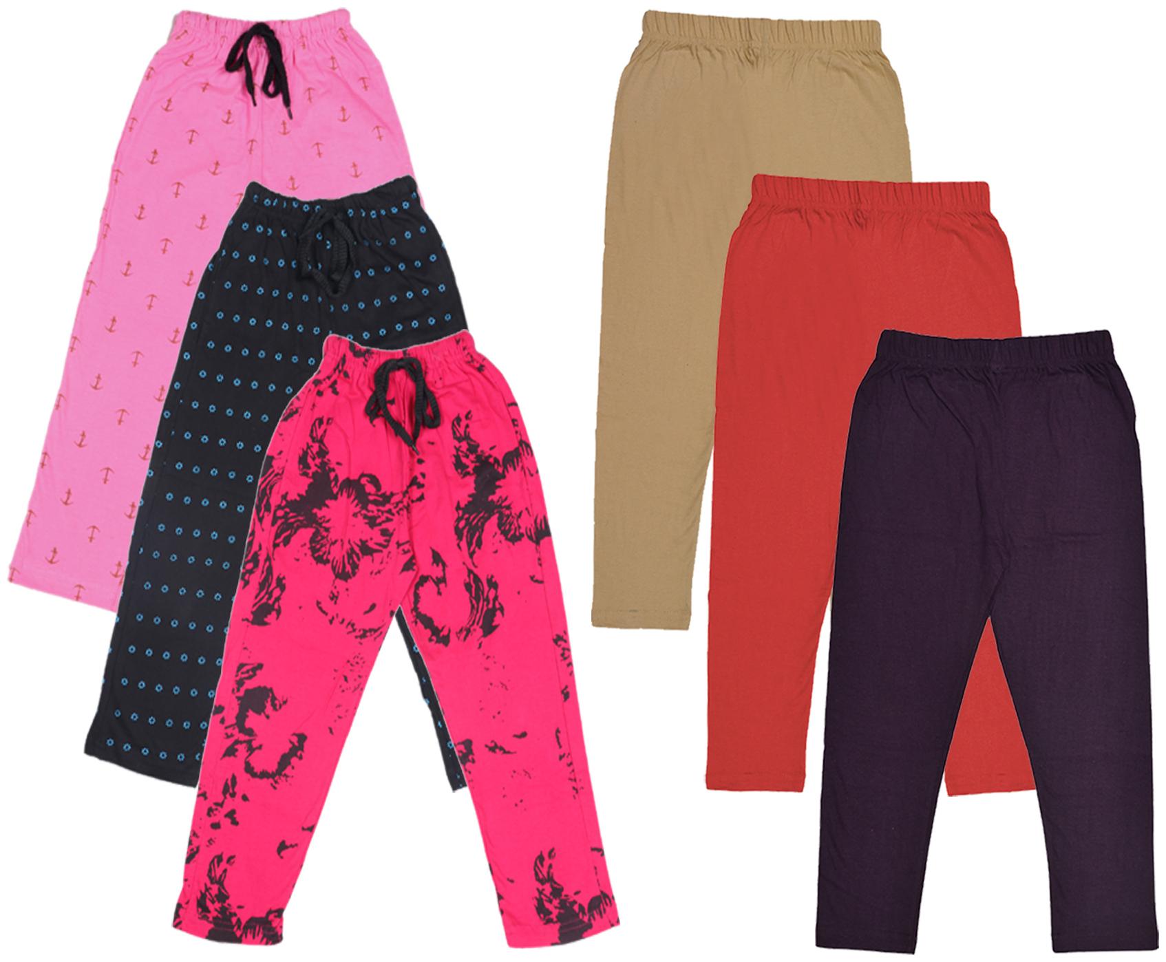 

Indiweaves Girl Cotton Solid Capri - Multi