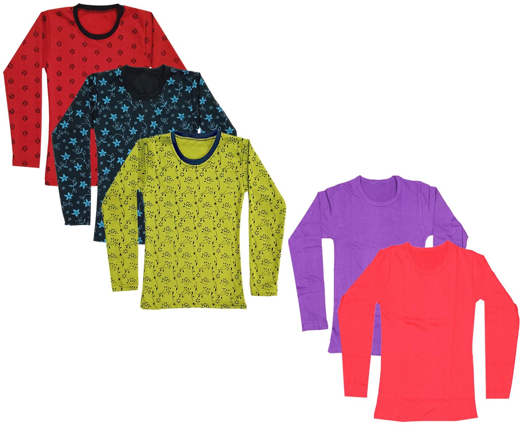 

Indiweaves Girl Cotton Printed T shirt - Multi