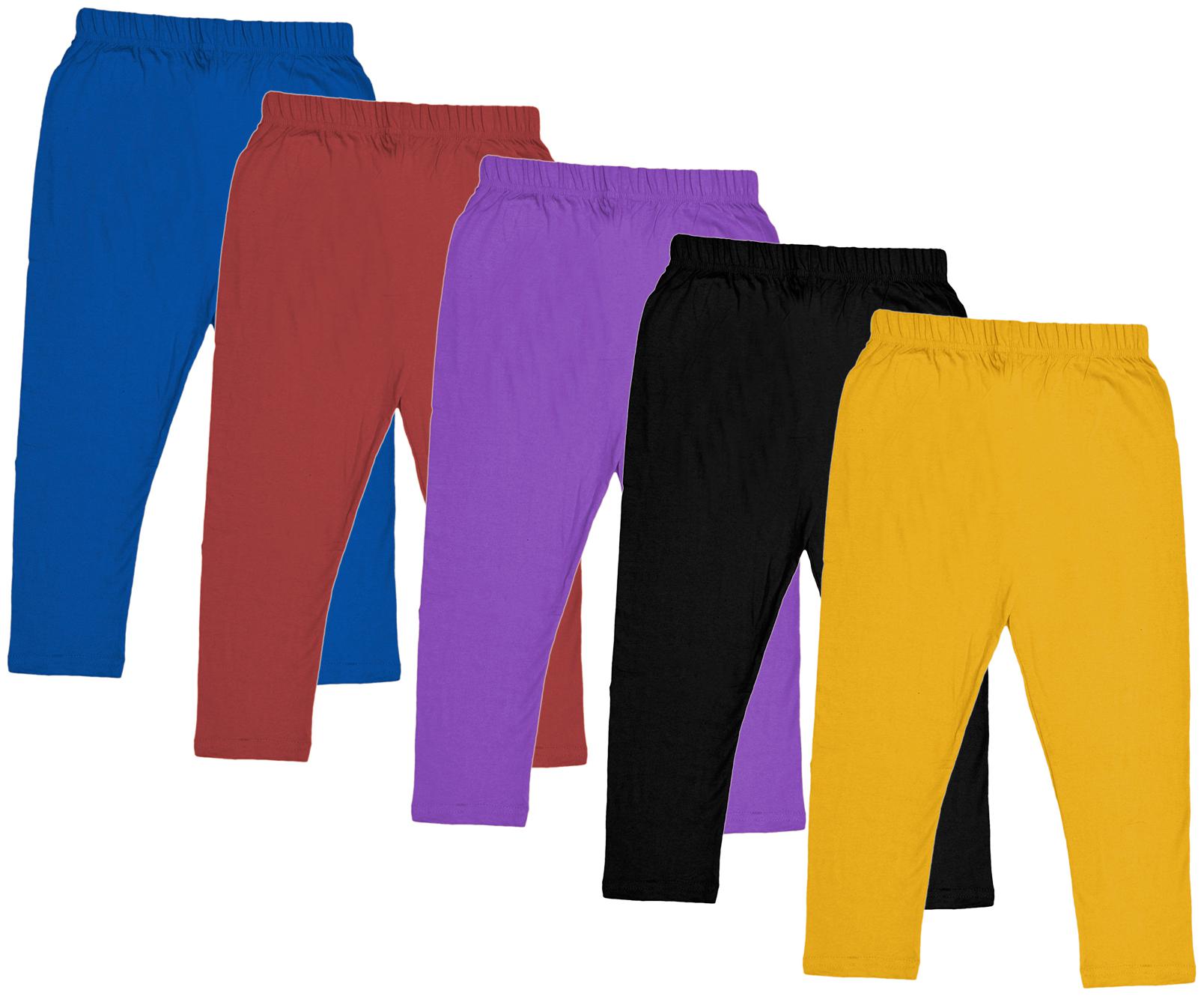 

Indiweaves Girl Cotton Solid Capri - Multi