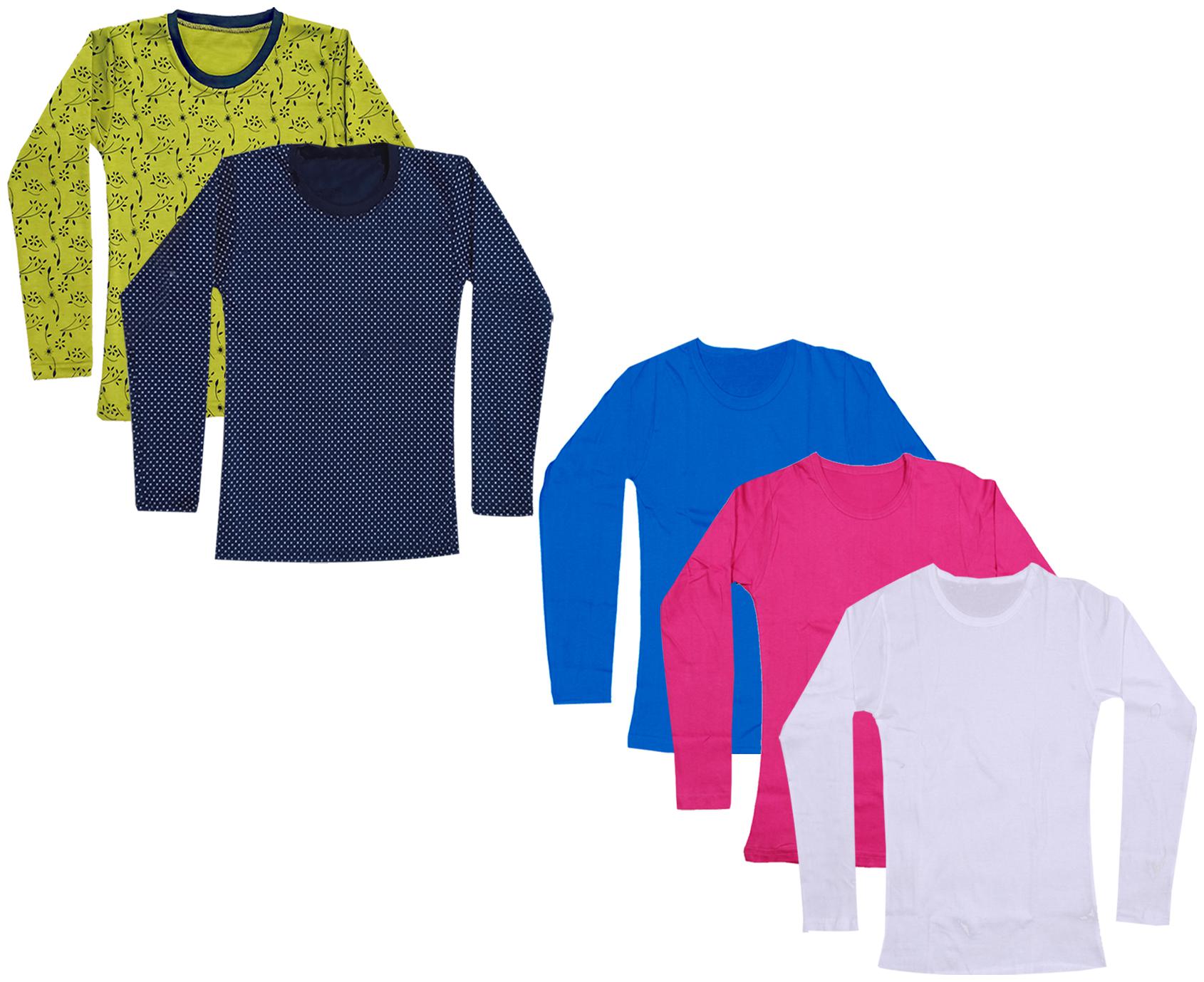 

Indiweaves Girl Cotton Printed T shirt - Multi