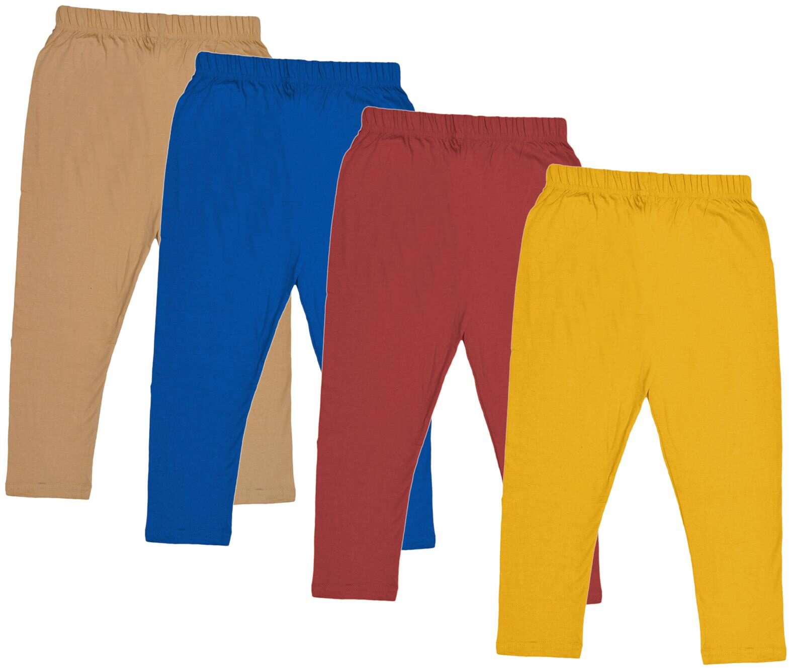 

Indiweaves Girl Cotton Solid Capri - Multi