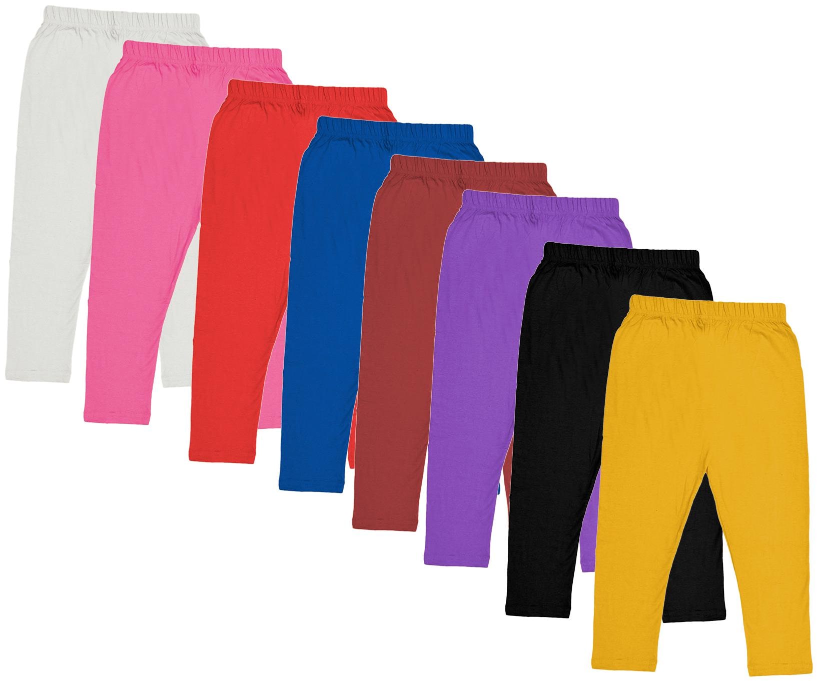 

Indiweaves Girl Cotton Solid Capri - Multi