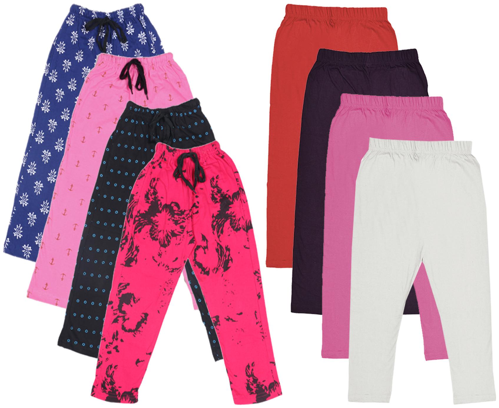 

Indiweaves Girl Cotton Solid Capri - Multi