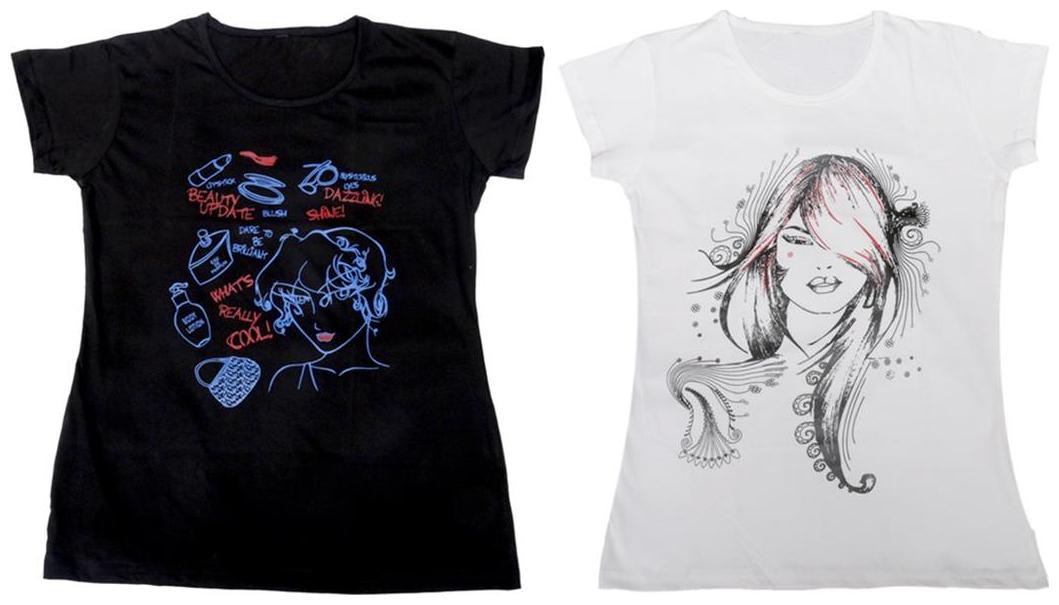 

Indiweaves Girl Cotton Solid T shirt - Multi