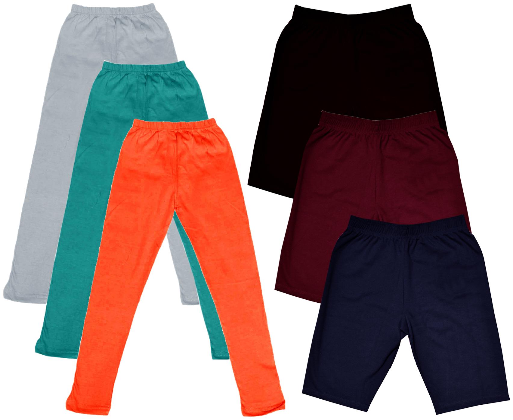 

Indiweaves Girl Cotton Solid Regular shorts - Multi