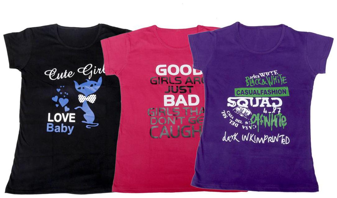 

Indiweaves Girl Cotton Solid T shirt - Multi