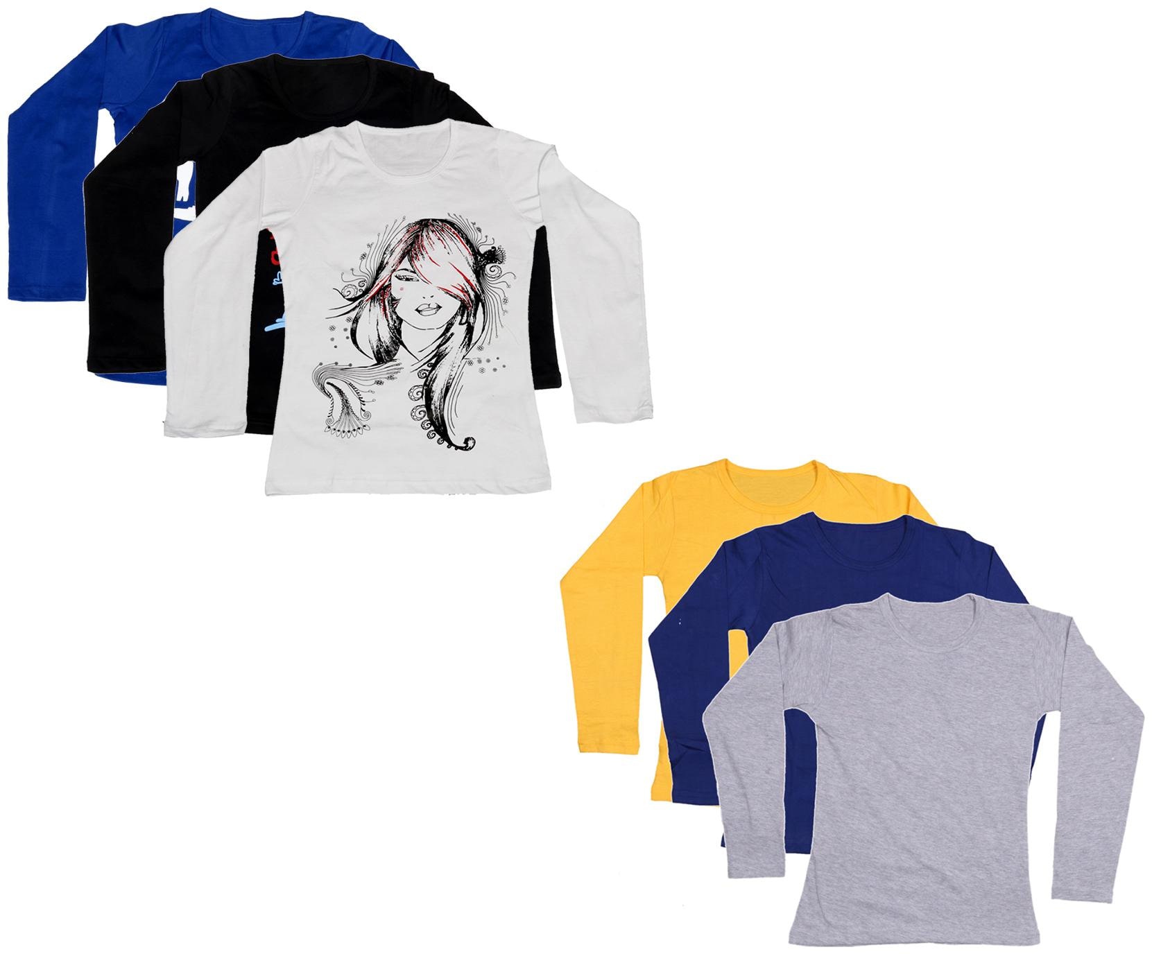 

Indiweaves Girl Cotton Printed T shirt - Multi