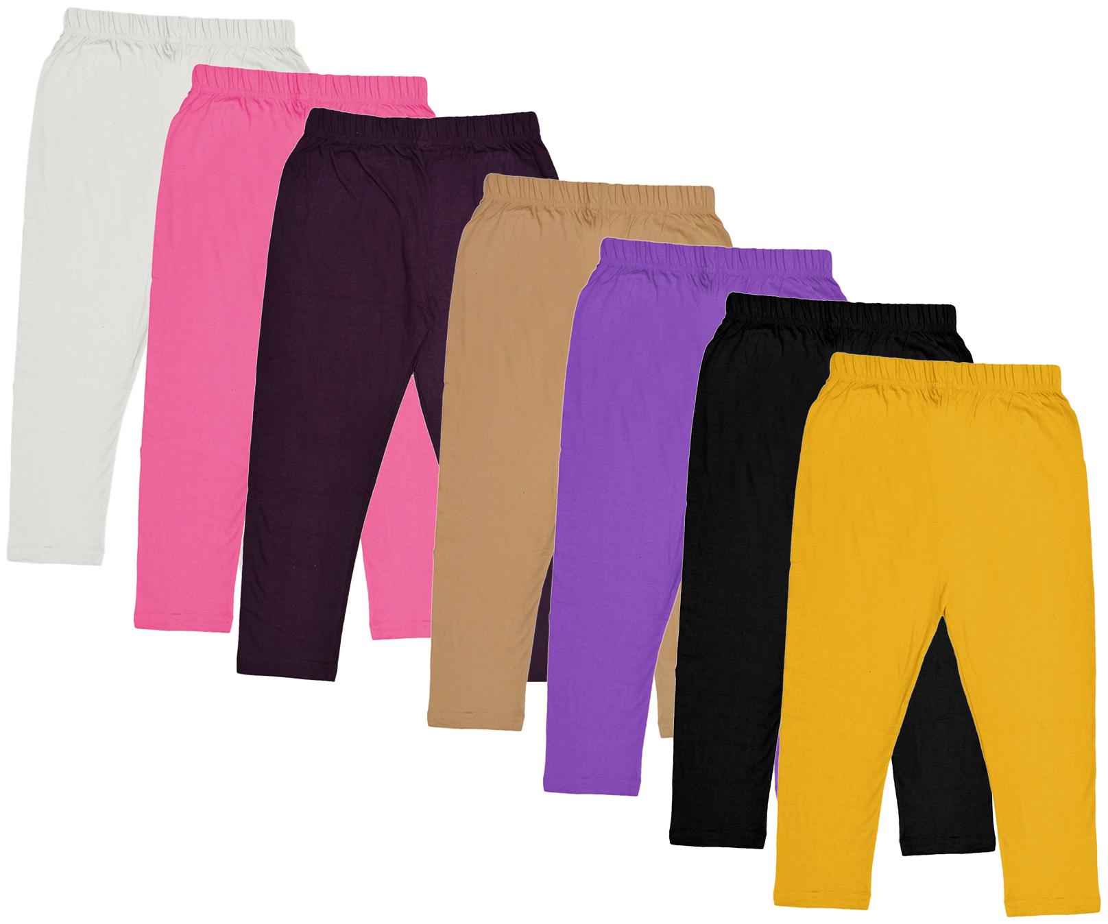 

Indiweaves Girl Cotton Solid Capri - Multi