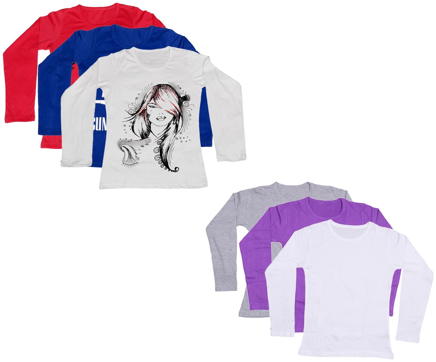 

Indiweaves Girl Cotton Printed T shirt - Multi