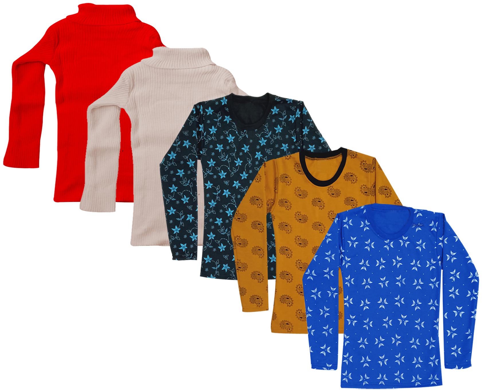 

Indiweaves Girl Wool Printed T shirt - Multi