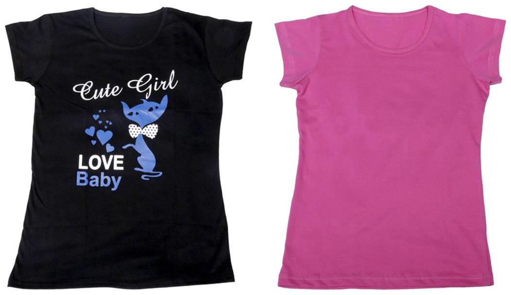

Indiweaves Girl Cotton Solid T shirt - Multi