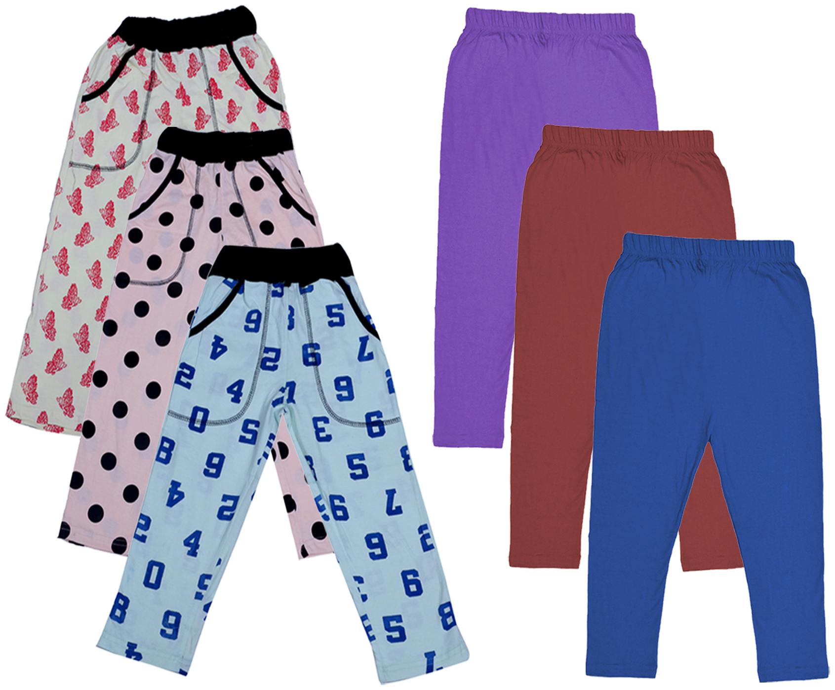 

Indiweaves Girl Cotton Solid Capri - Multi