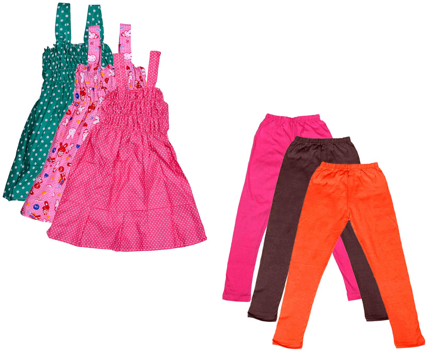 

Indiweaves Girl Cotton Top Bottom Set - Multi