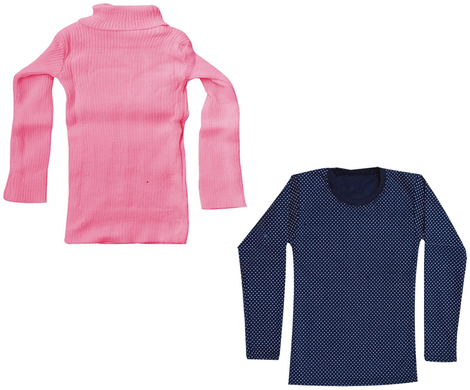 

Indiweaves Girl Wool Printed T shirt - Pink Blue