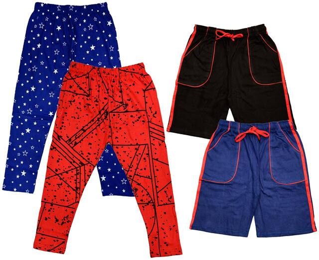 Indiweaves Girl Cotton Printed Capri - Multi