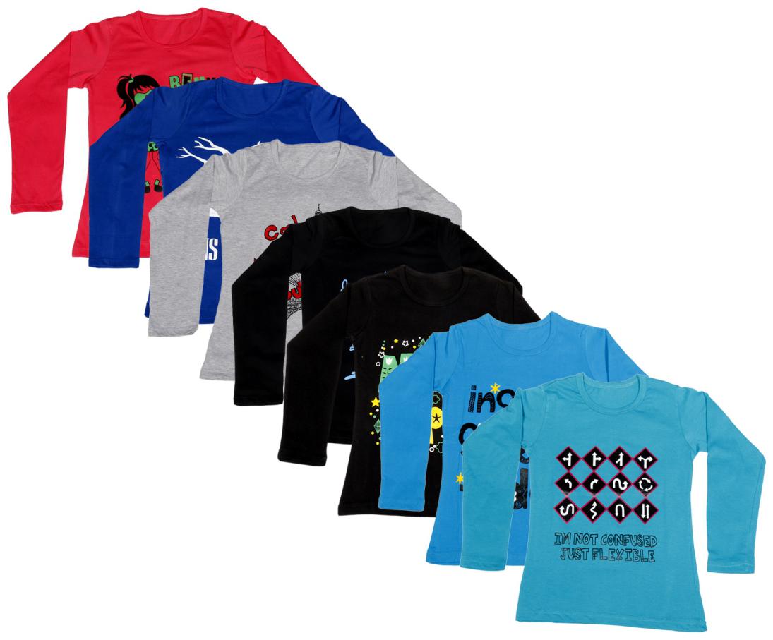 

Indiweaves Girl Cotton Printed T shirt - Multi