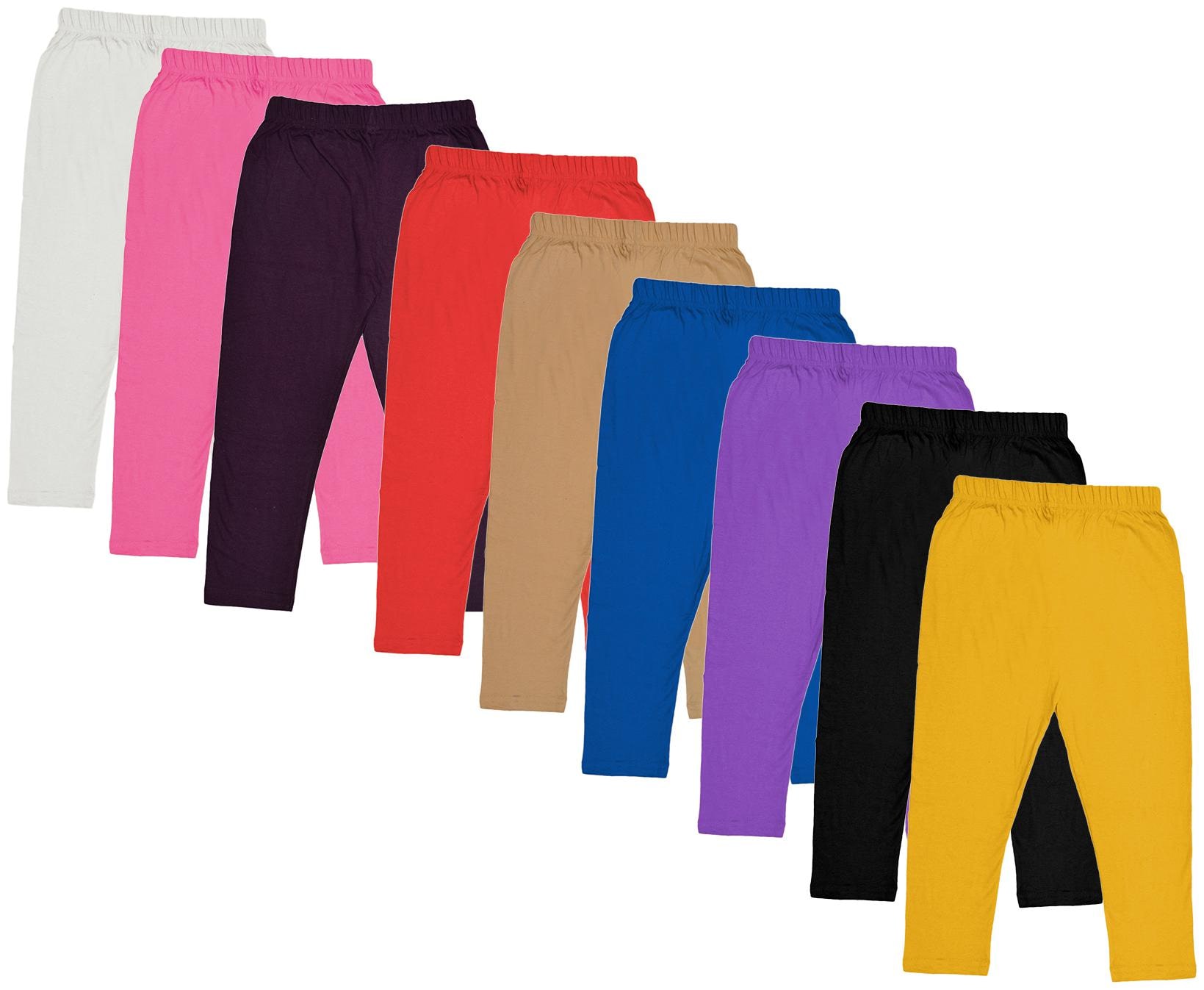 

Indiweaves Girl Cotton Solid Capri - Multi