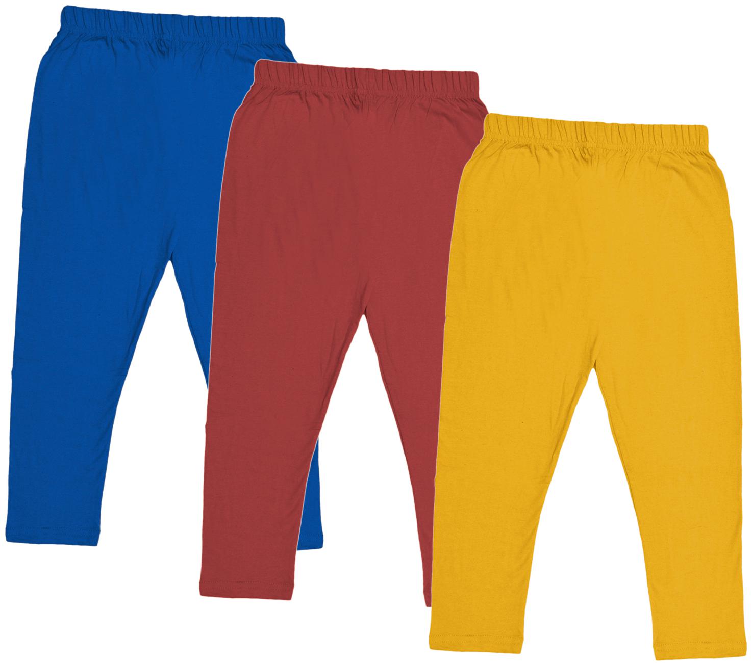

Indiweaves Girl Cotton Solid Capri - Multi