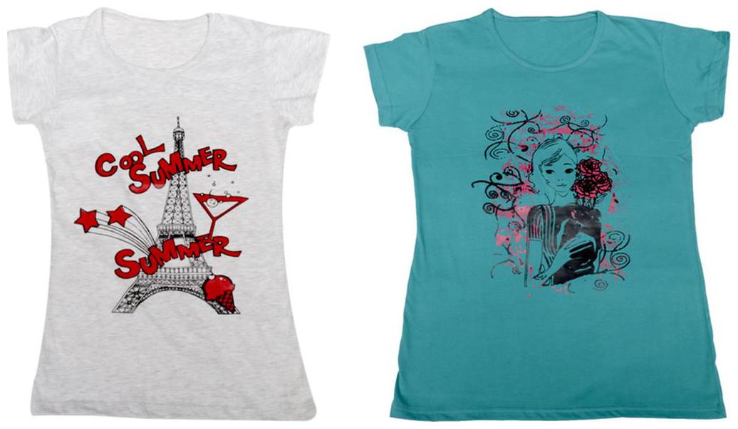 

Indiweaves Girl Cotton Solid T shirt - Multi