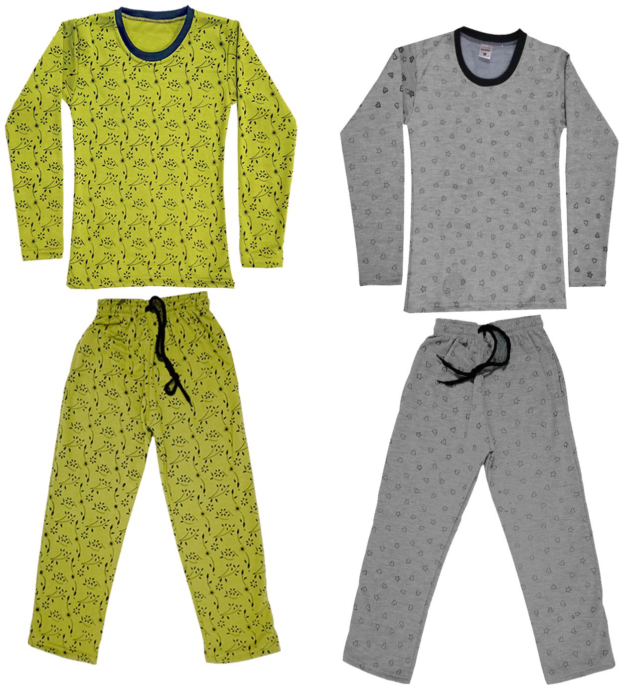 

Indiweaves Girl Wool Top Bottom Set - Grey Yellow