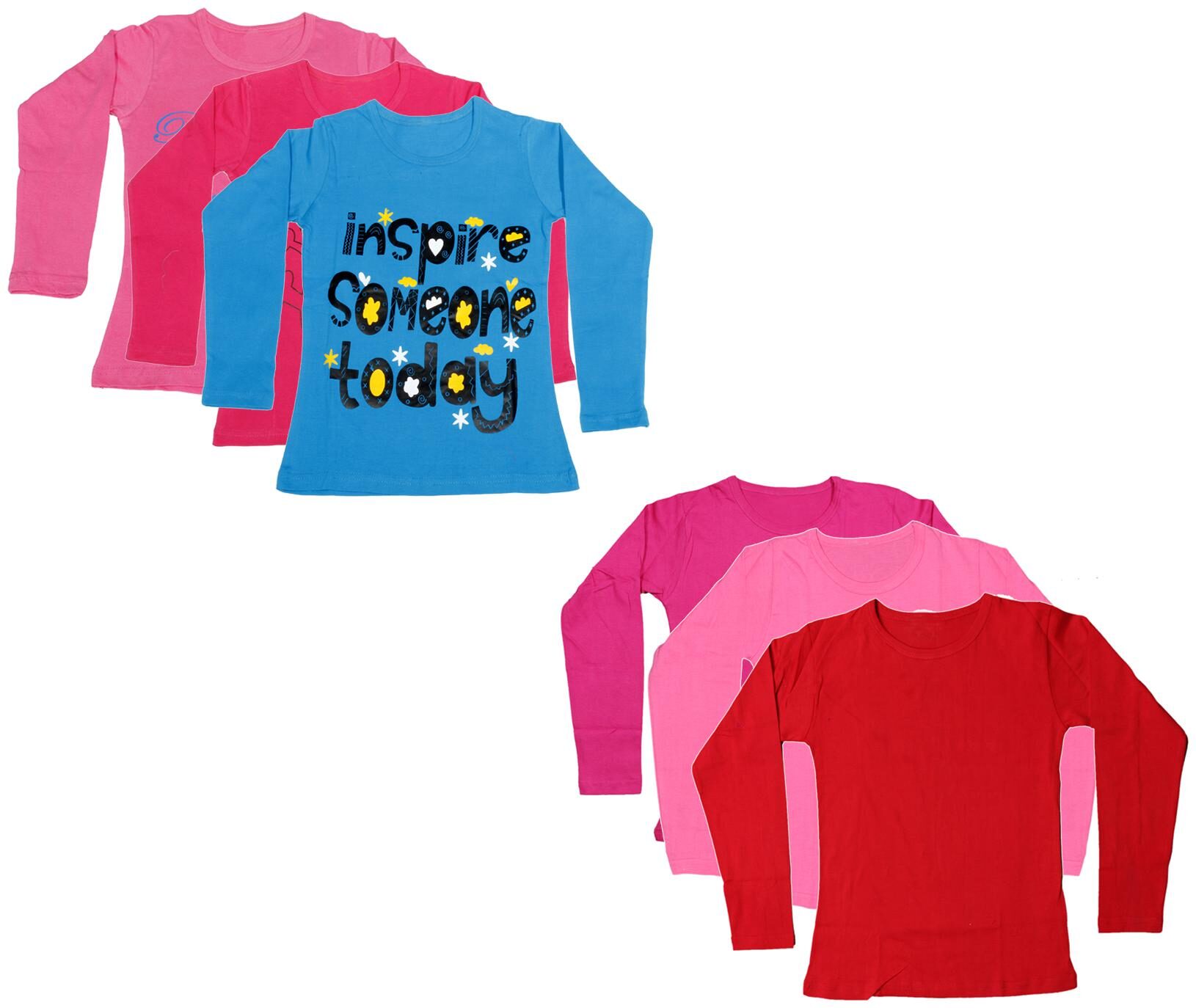 

Indiweaves Girl Cotton Printed T shirt - Multi