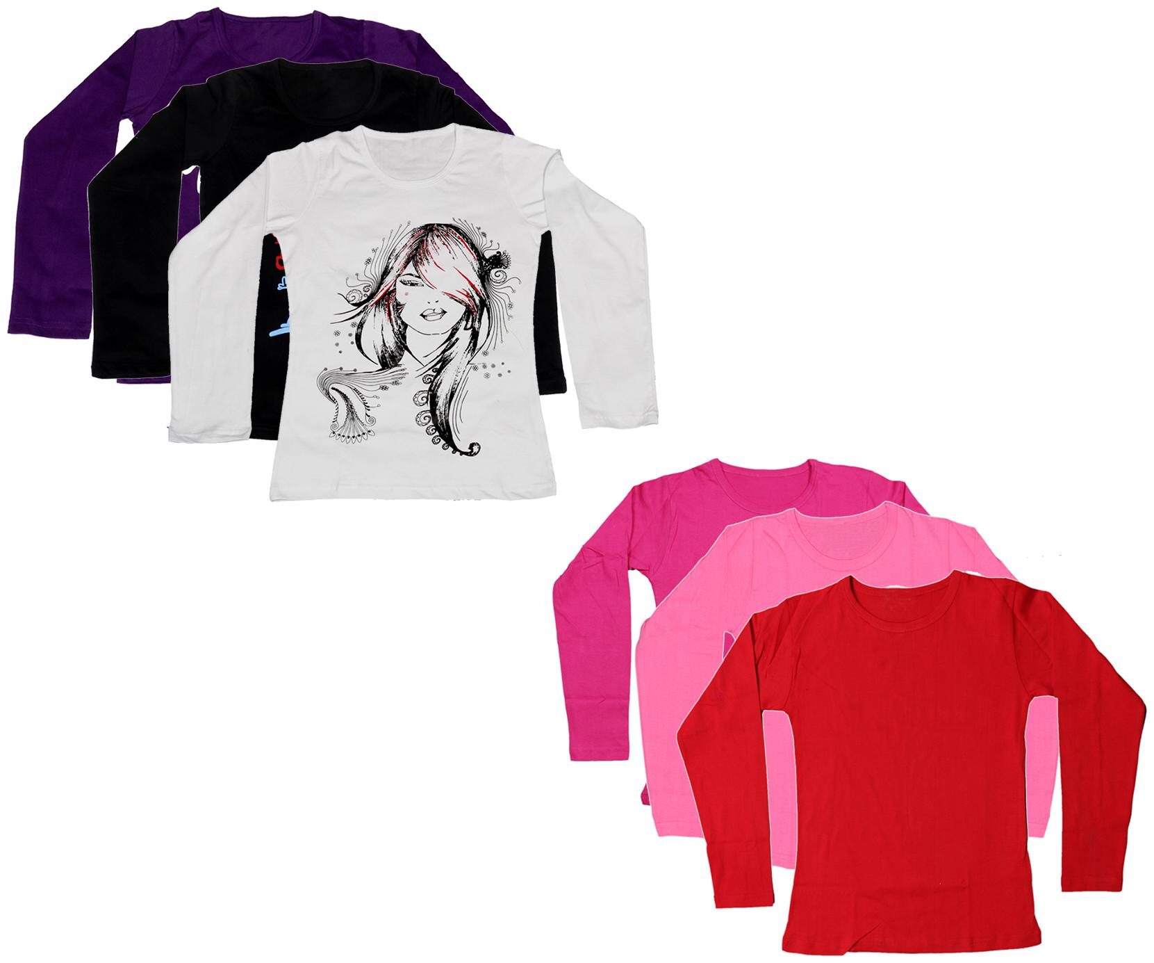 

Indiweaves Girl Cotton Printed T shirt - Multi
