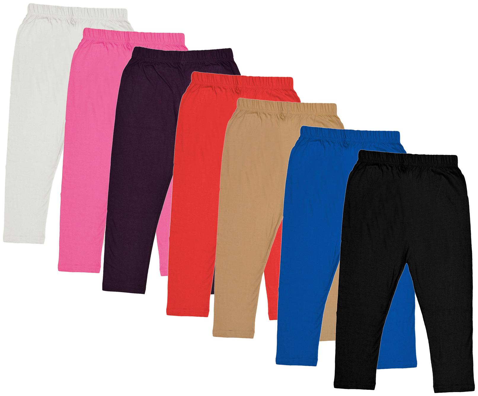 

Indiweaves Girl Cotton Solid Capri - Multi