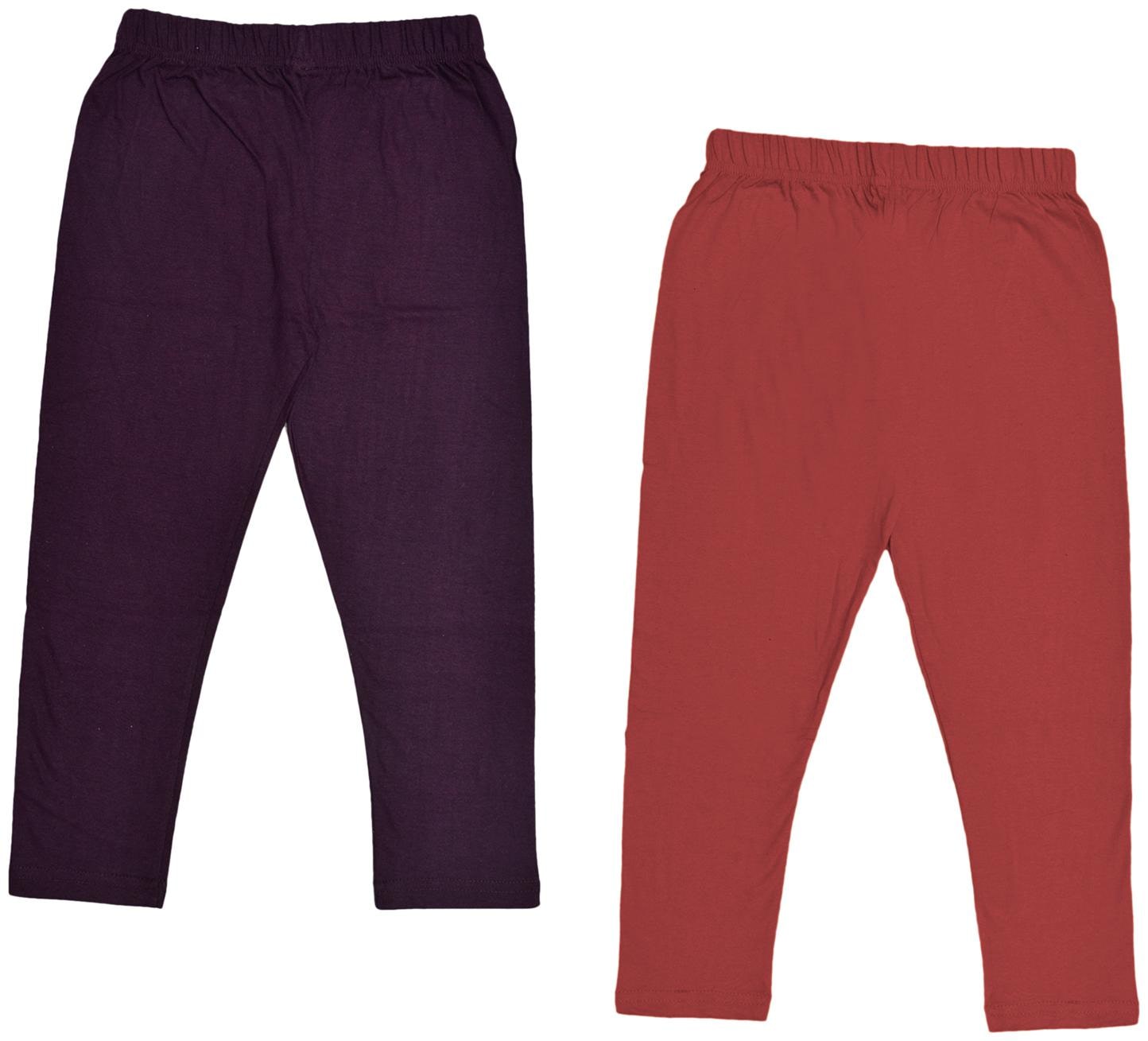 

Indiweaves Girl Cotton Solid Capri - Multi