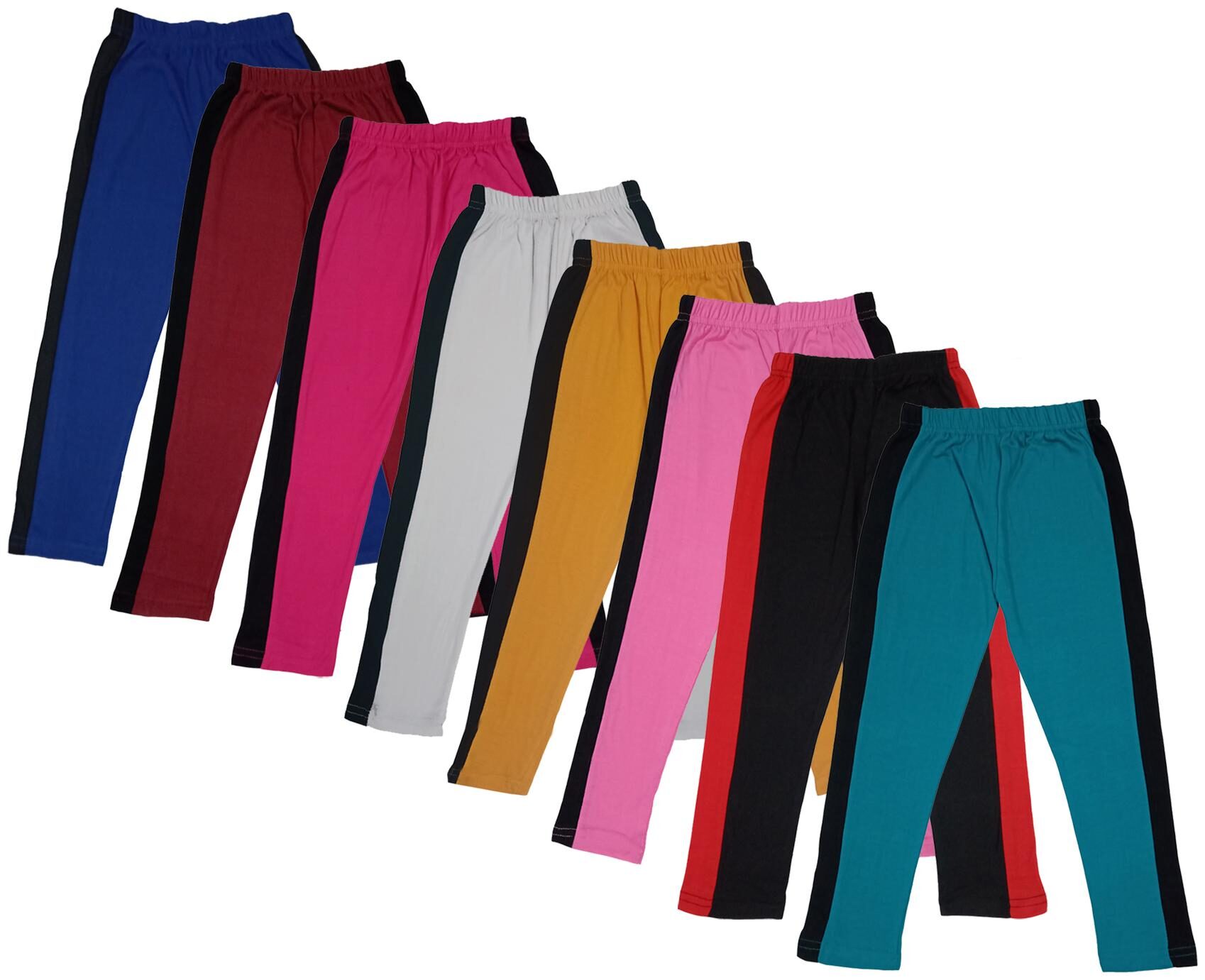 

Indiweaves Girl Cotton Solid Capri - Multi