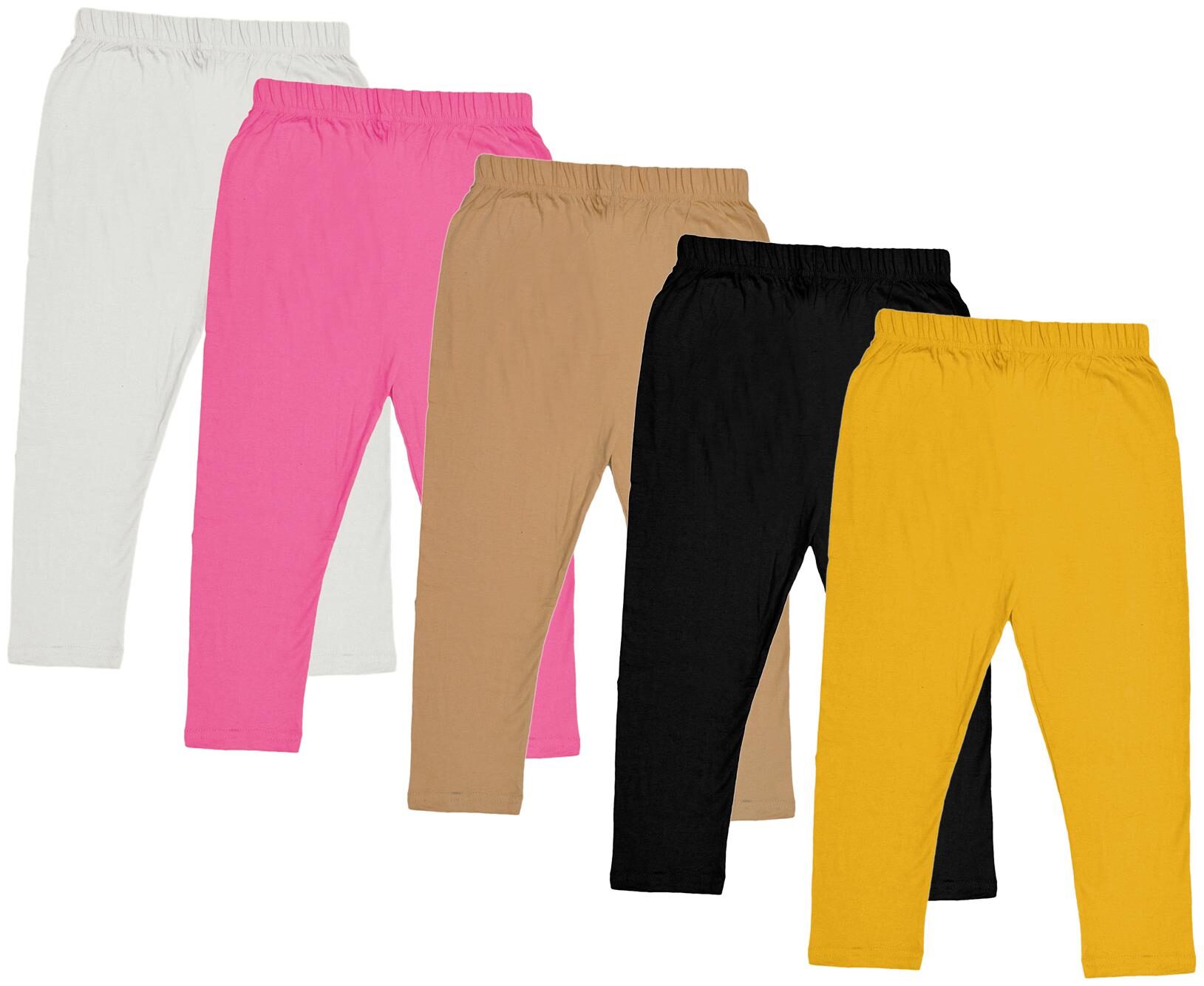 

Indiweaves Girl Cotton Solid Capri - Multi