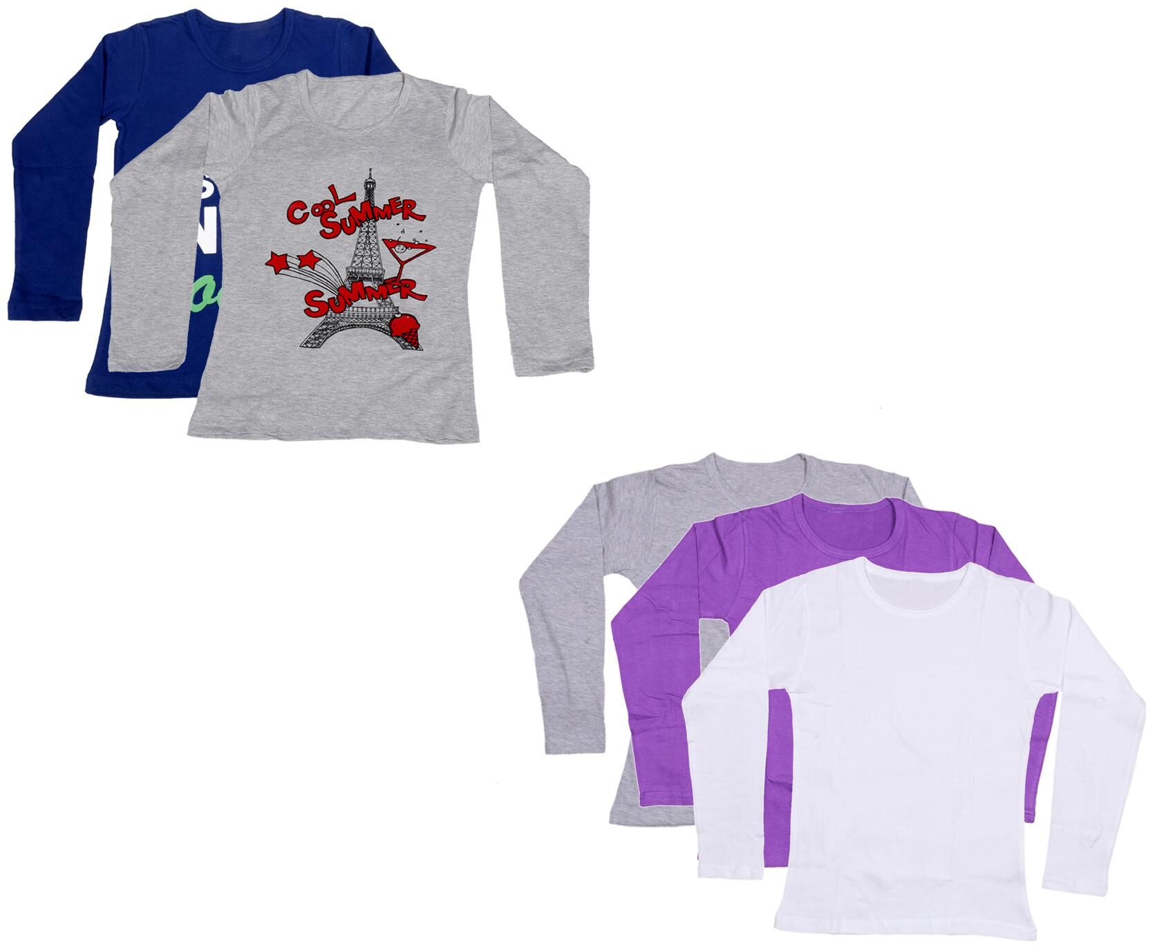 

Indiweaves Girl Cotton Printed T shirt - Multi