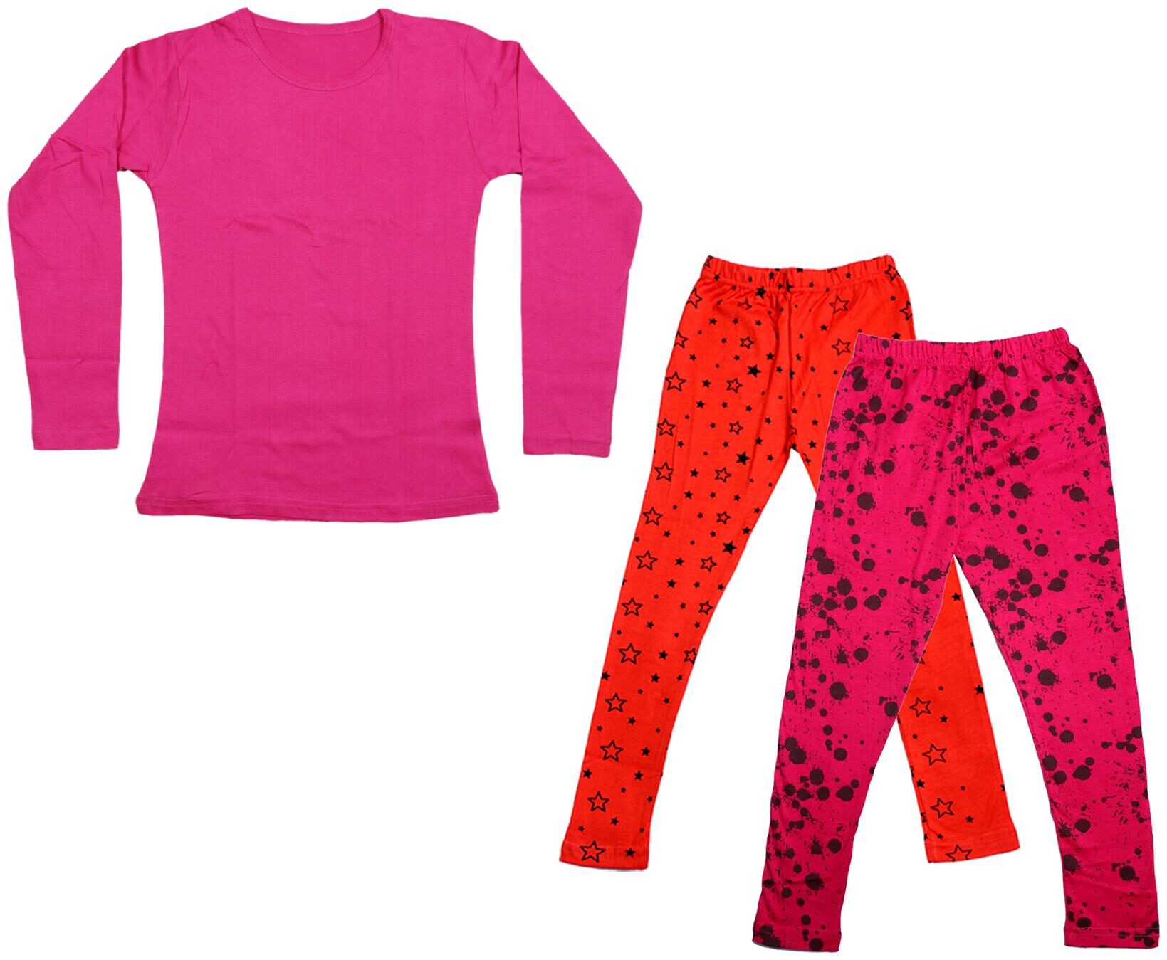 

Indiweaves Girl Cotton Solid T shirt - Multi