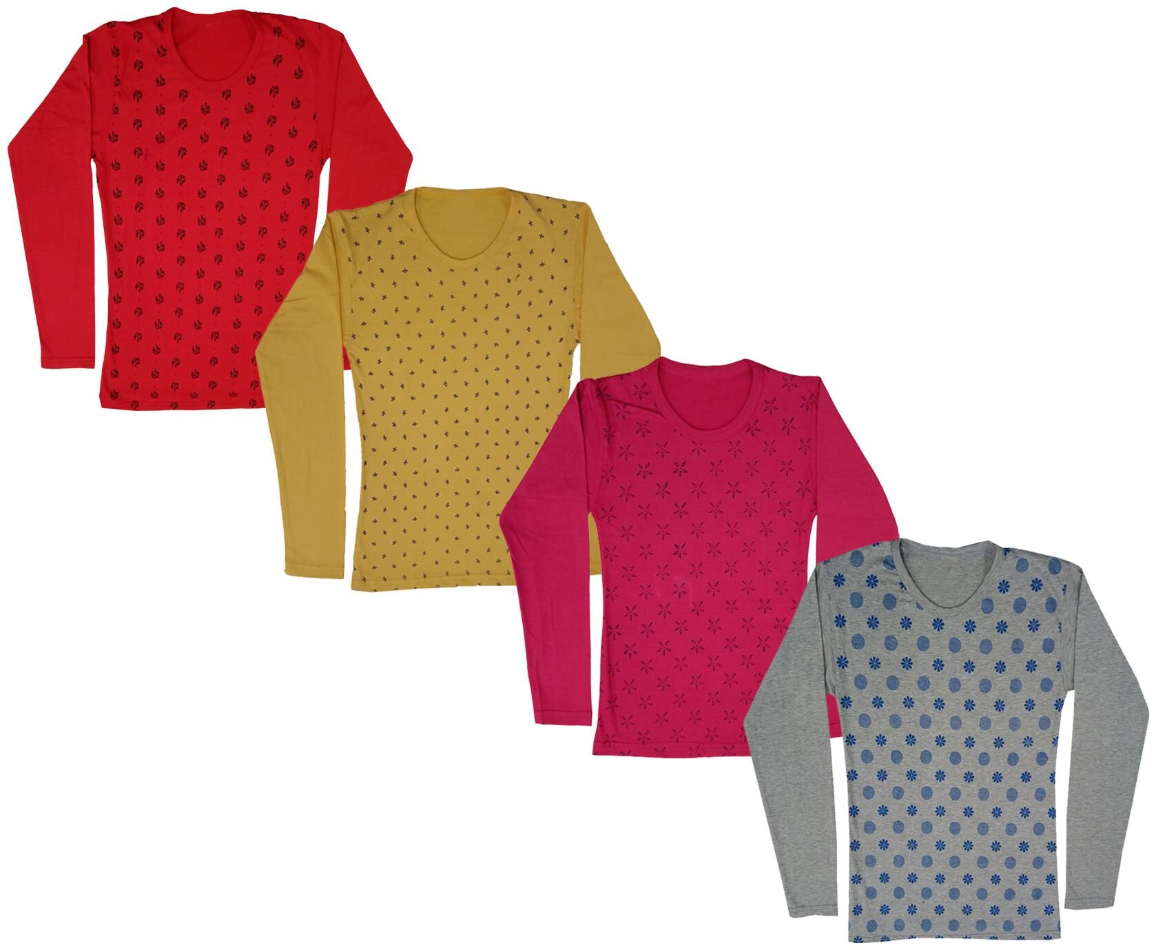 

Indiweaves Girl Cotton Printed T shirt - Multi