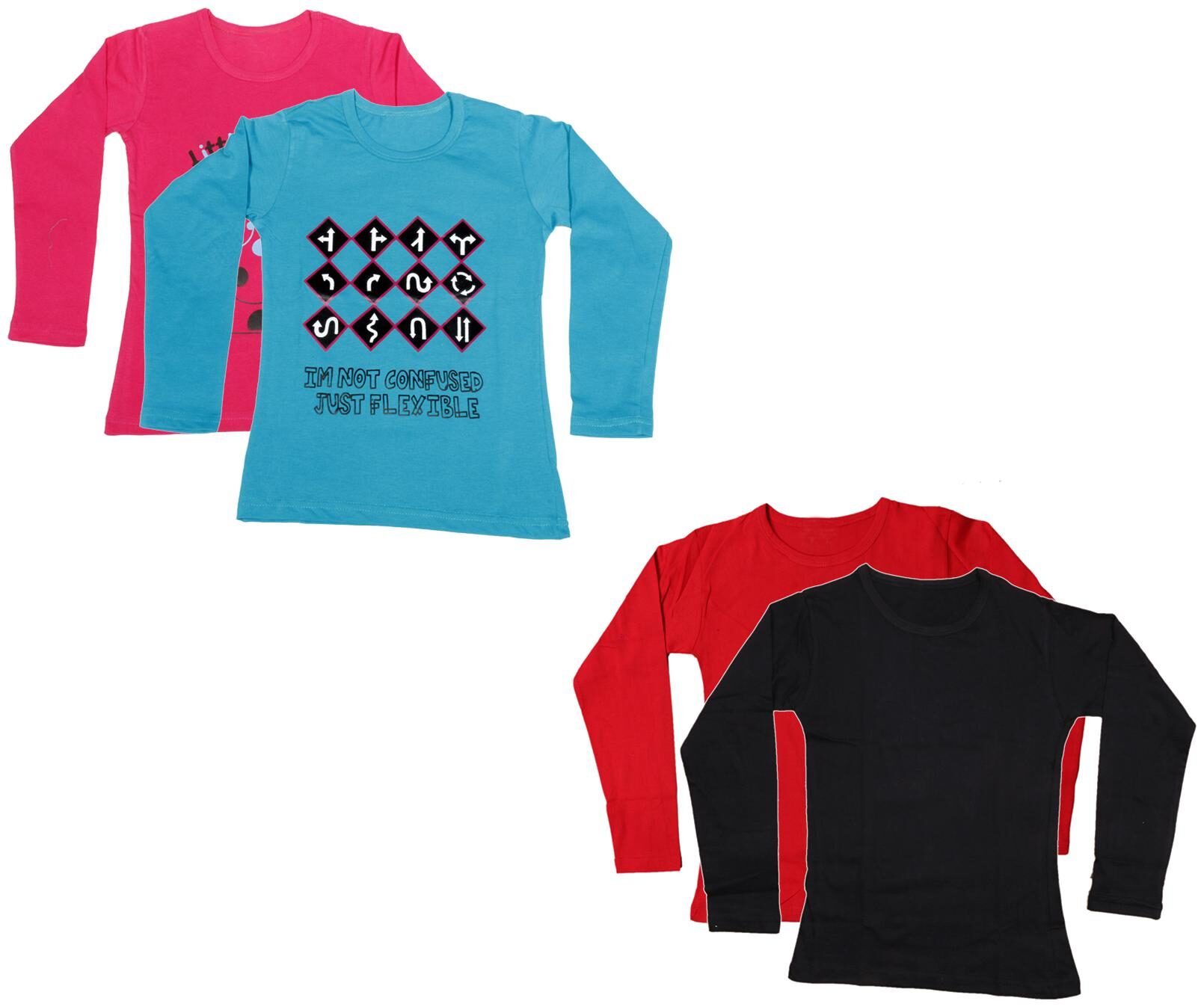 

Indiweaves Girl Cotton Printed T shirt - Multi
