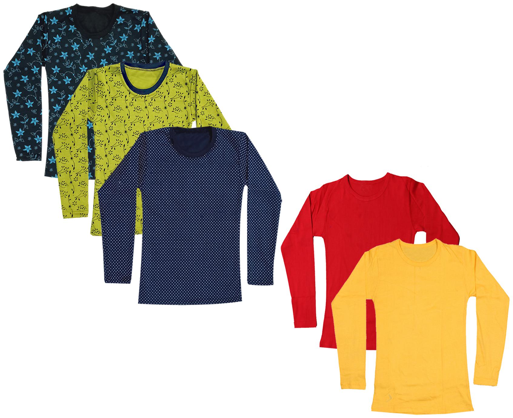 

Indiweaves Girl Cotton Printed T shirt - Multi