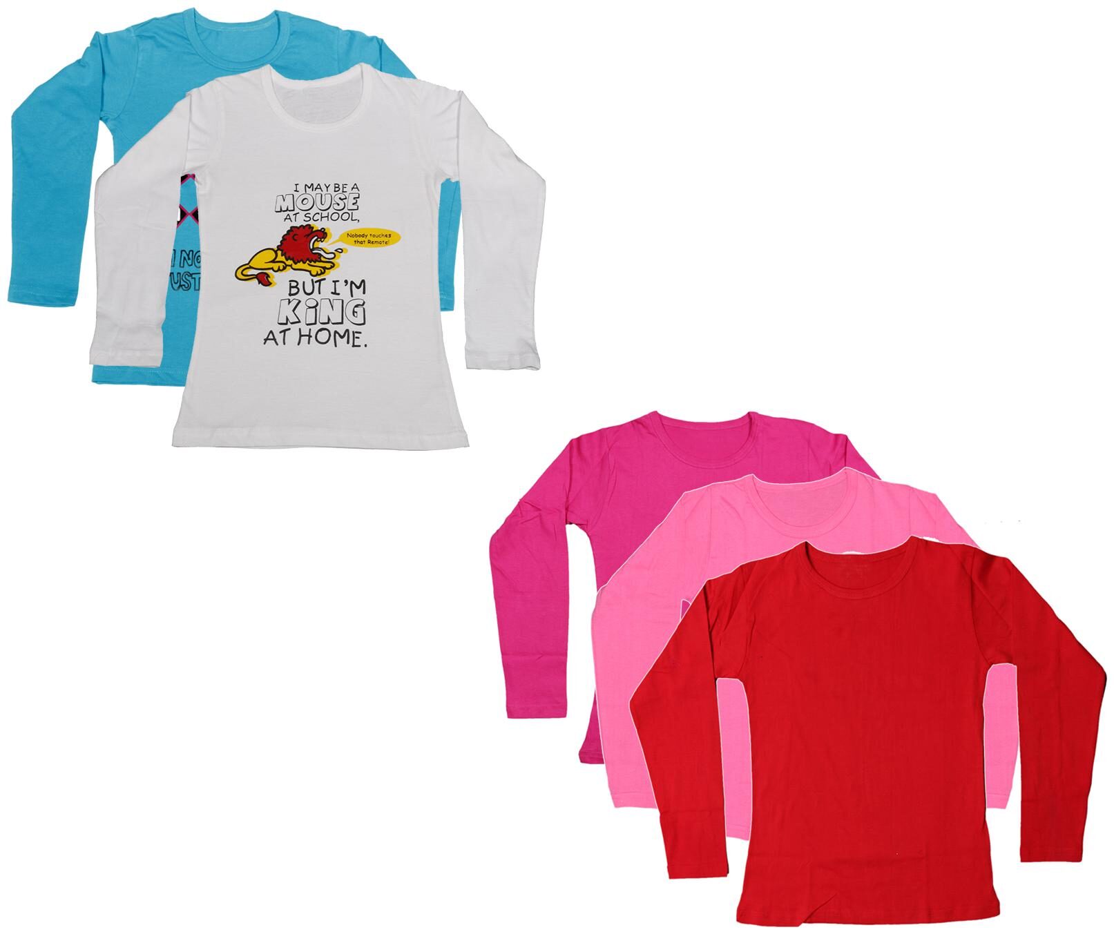 

Indiweaves Girl Cotton Printed T shirt - Multi