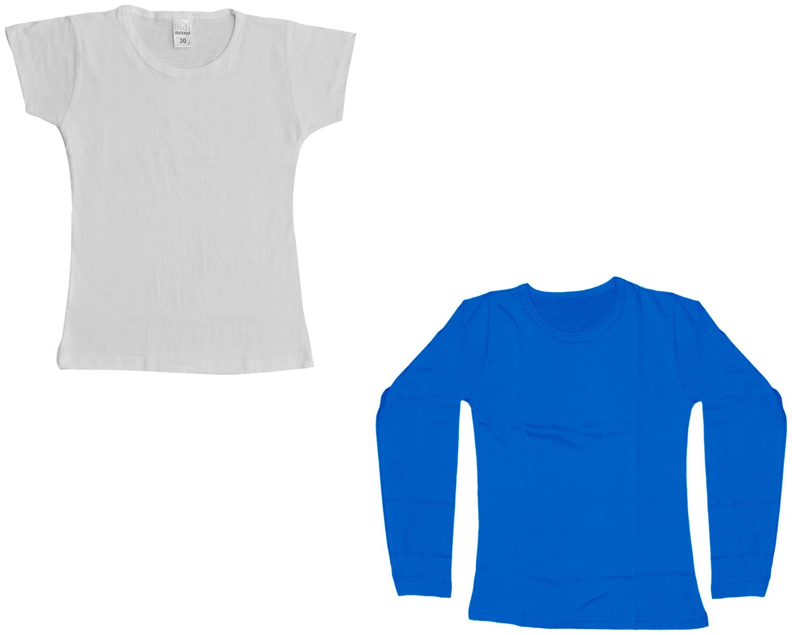 

Indiweaves Girl Cotton Solid T shirt - Multi