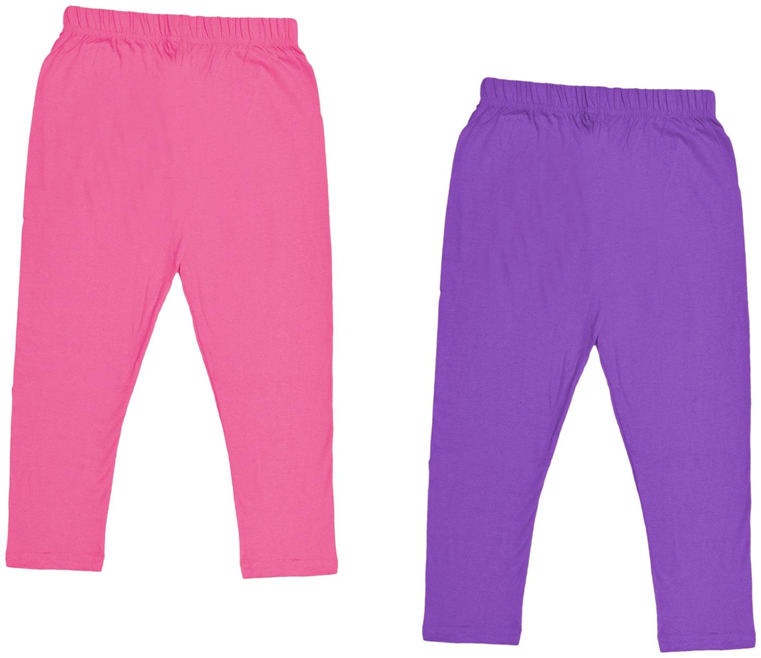 

Indiweaves Girl Cotton Solid Capri - Multi