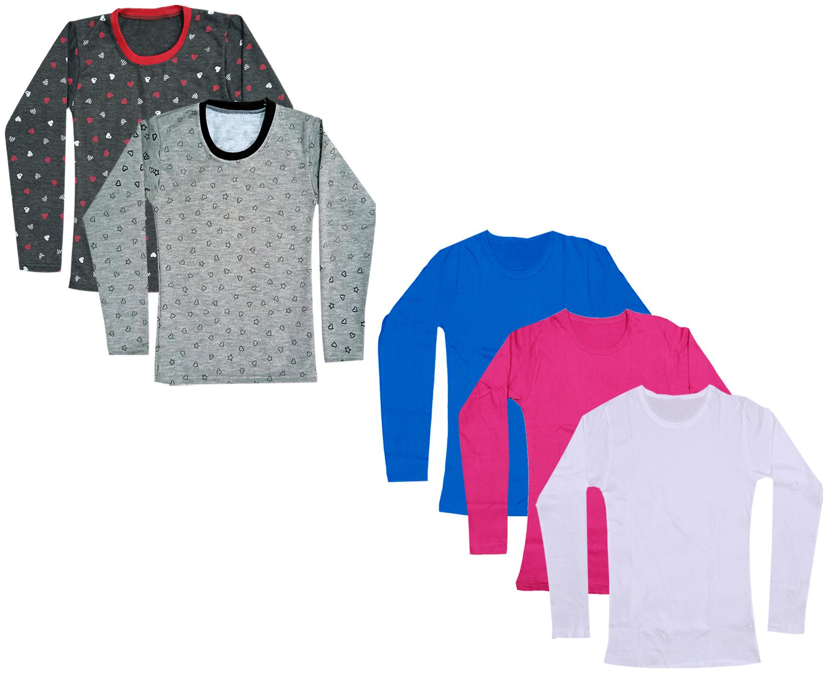

Indiweaves Girl Cotton Printed T shirt - Multi