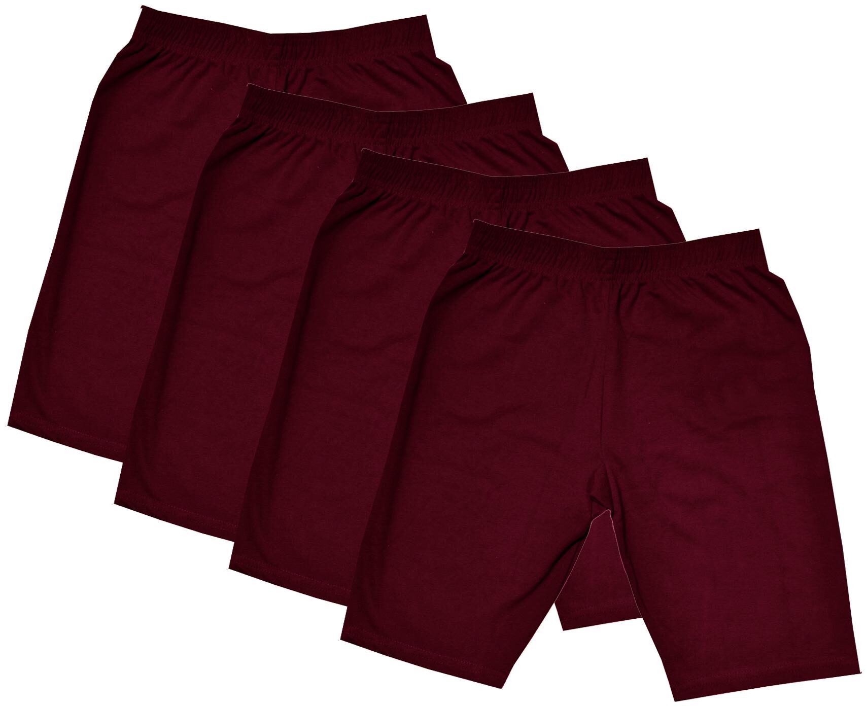 

Indiweaves Girl Cotton Solid Regular shorts - Maroon