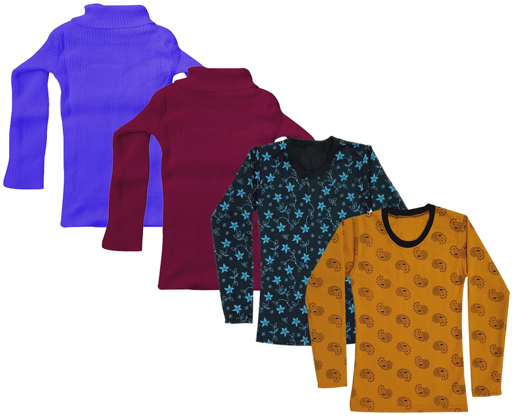 

Indiweaves Girl Wool Printed T shirt - Multi