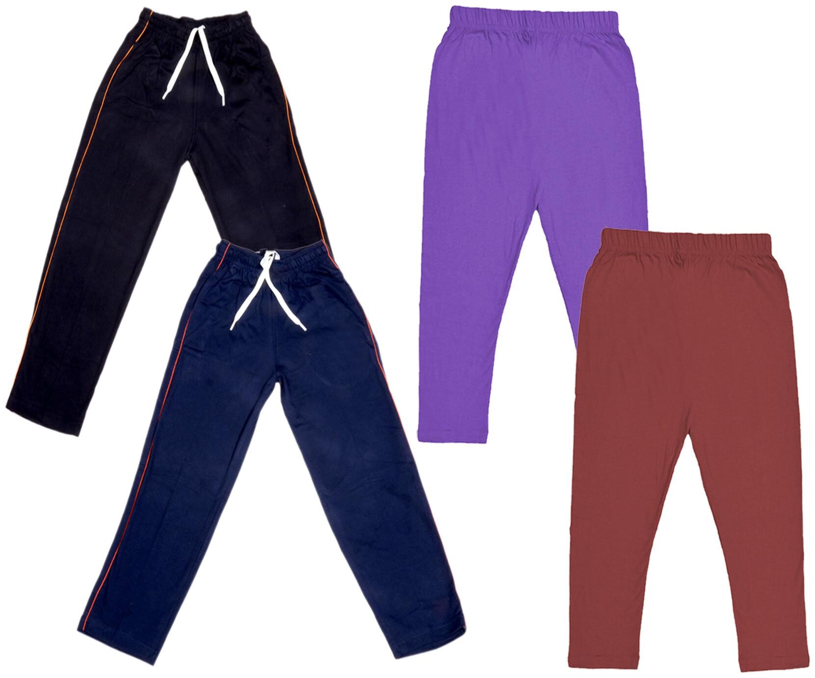 

Indiweaves Girl Cotton Solid Capri - Multi