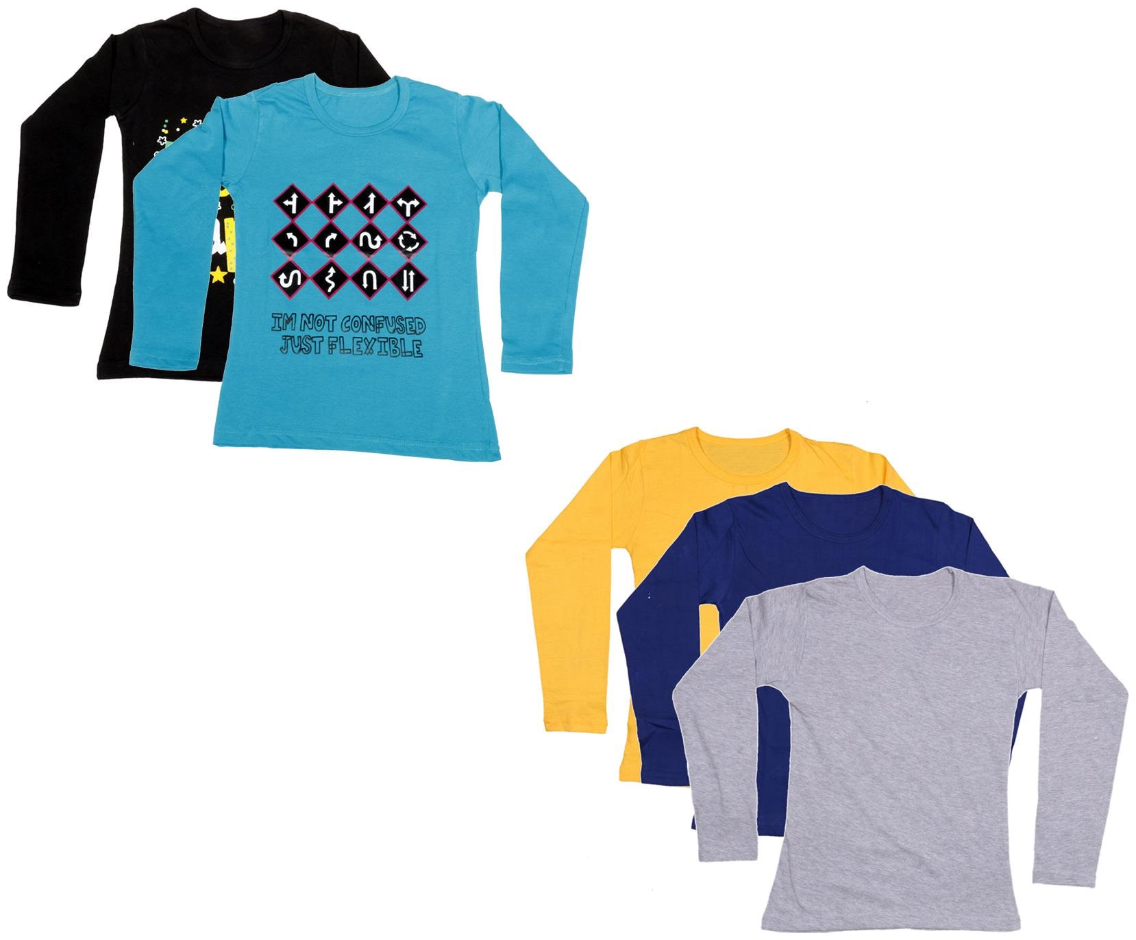 

Indiweaves Girl Cotton Printed T shirt - Multi