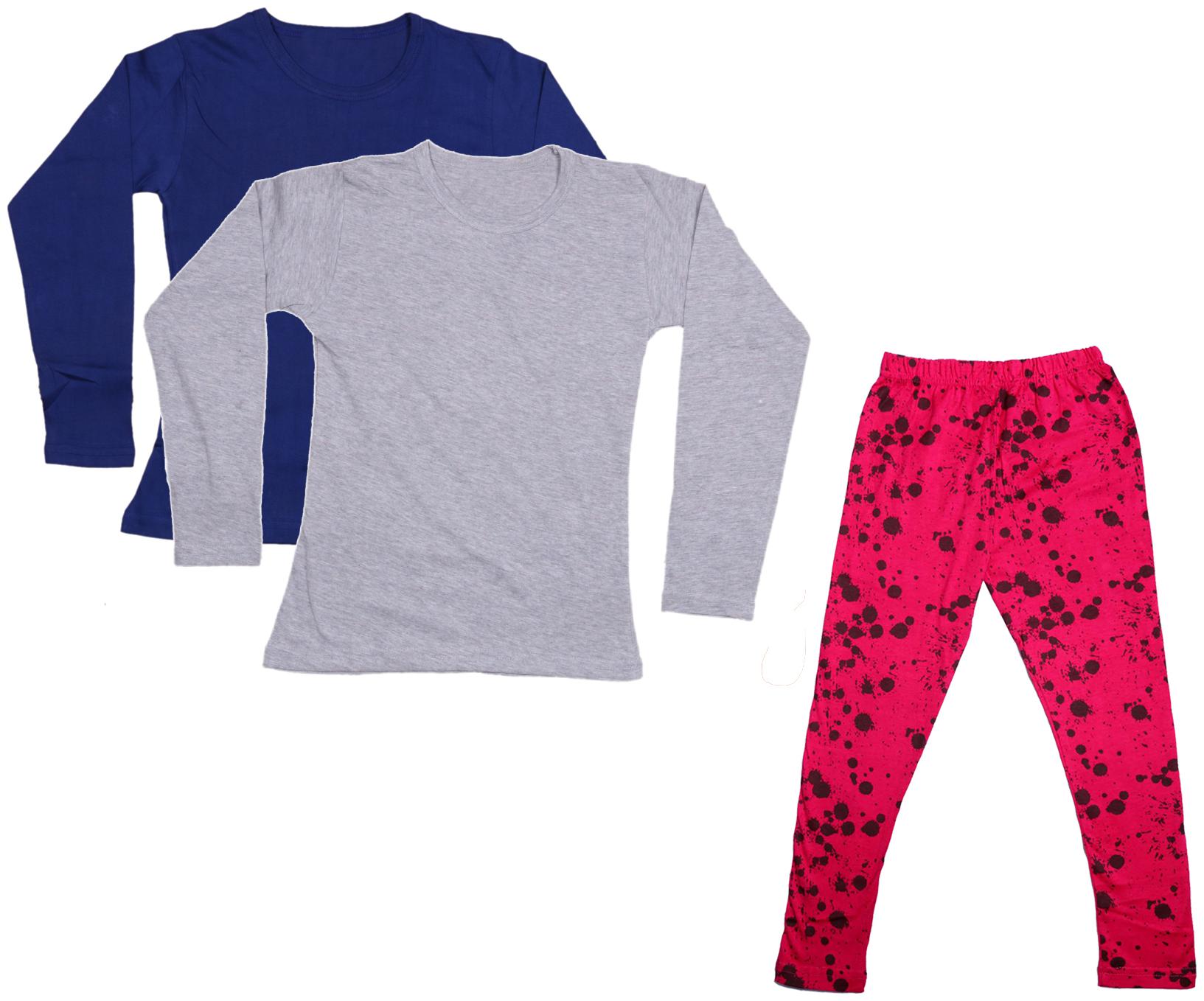

Indiweaves Girl Cotton Solid T shirt - Multi