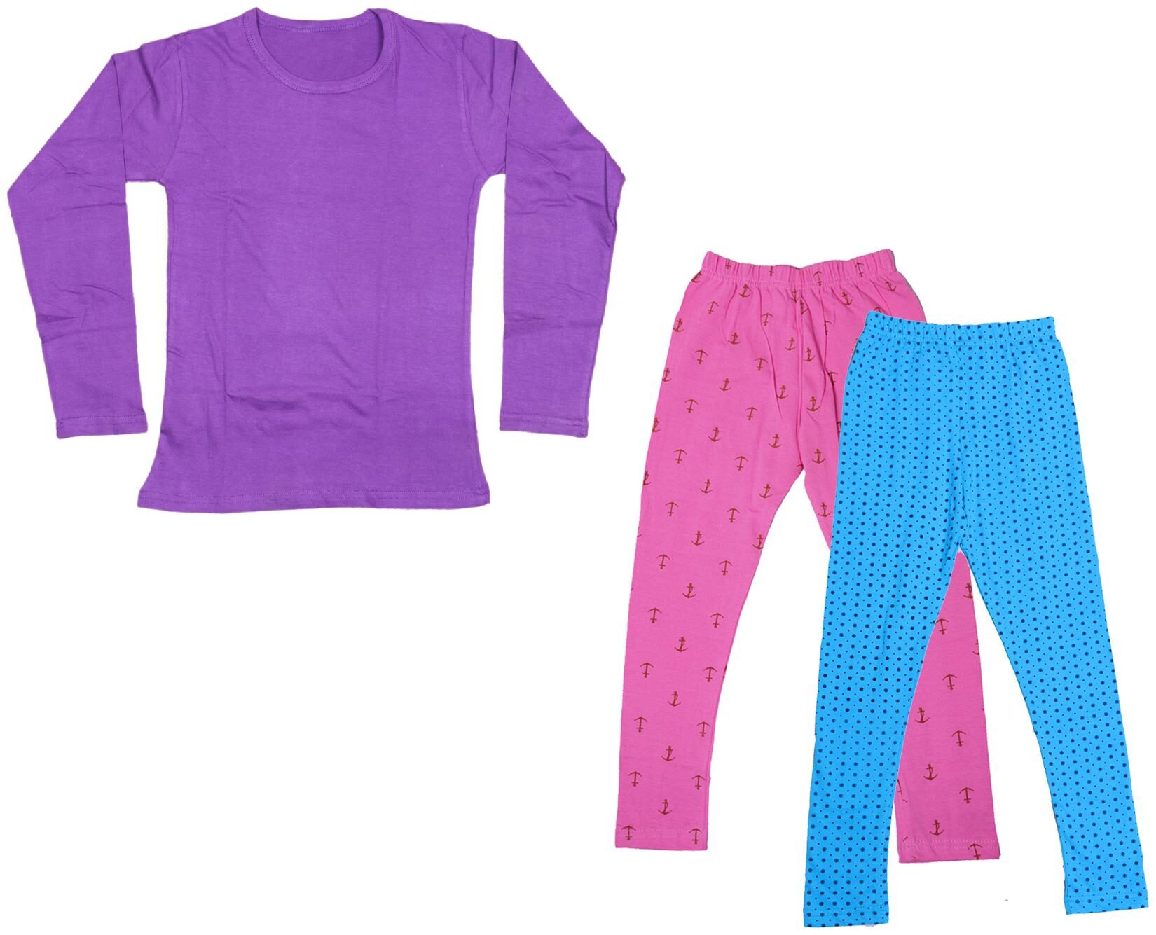 

Indiweaves Girl Cotton Solid T shirt - Multi